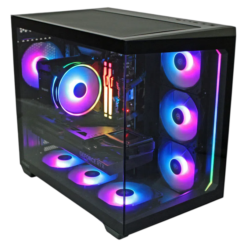 PC gaming avec éclairage RGB
